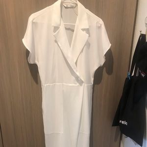 Zara flowy white jumpsuit
